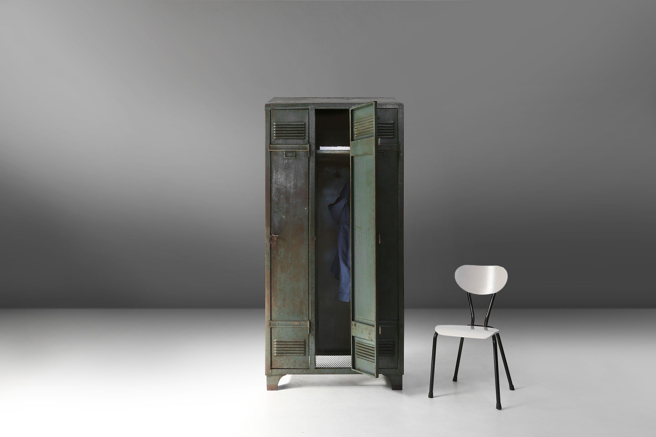 Antique Industrial Storage Locker, France ca. 1910thumbnail